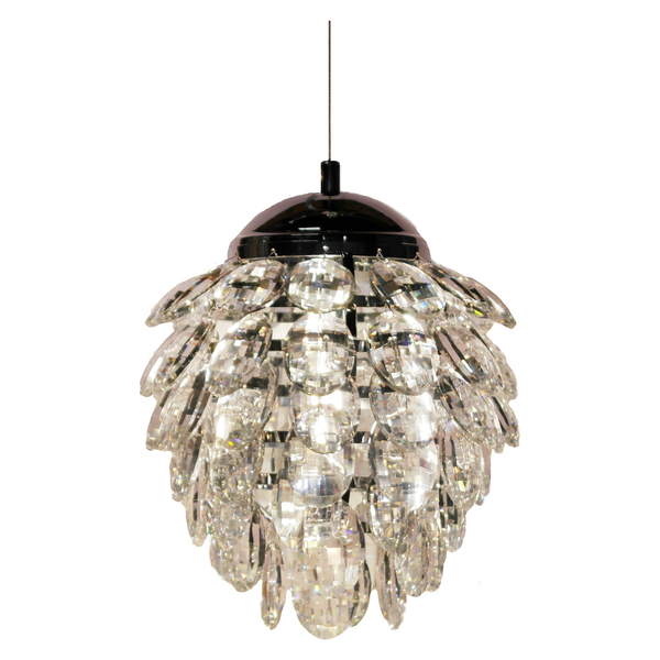 Bethel Clear Crystal Chrome Metal Light Fixture GL70075C